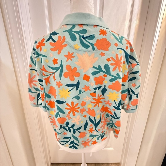 Nike Polo Dri-Fit Women's Crop Golf short- Multicolor Medium - Picture 2 of 7